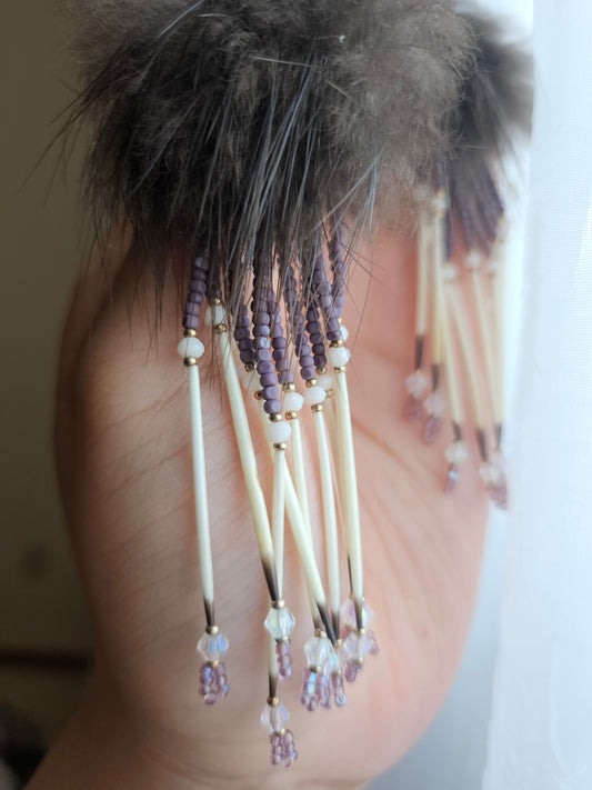 Beaver fur & porcupine quills
